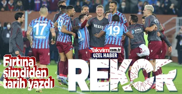 Trabzonspor fırtına gibi esiyor! Süper Lig rekorunu kırdılar