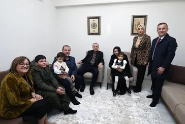 Başkan Erdoğan’dan ev ziyareti