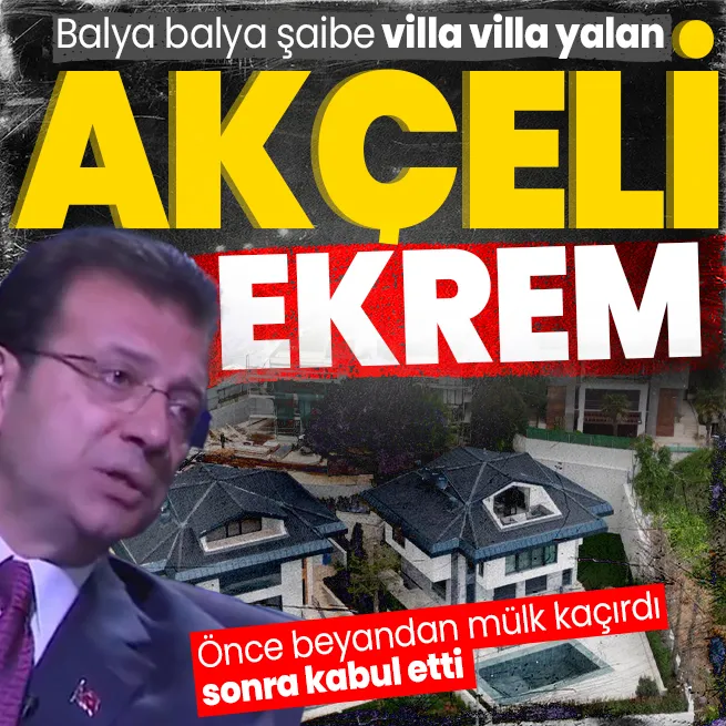 Ekrem İmamoğlunun mal beyanından mülk kaçırma oyunu elinde patladı! Köşeye sıkışınca kabul etti: 3 villa İmamoğlu İnşaatın üzerine