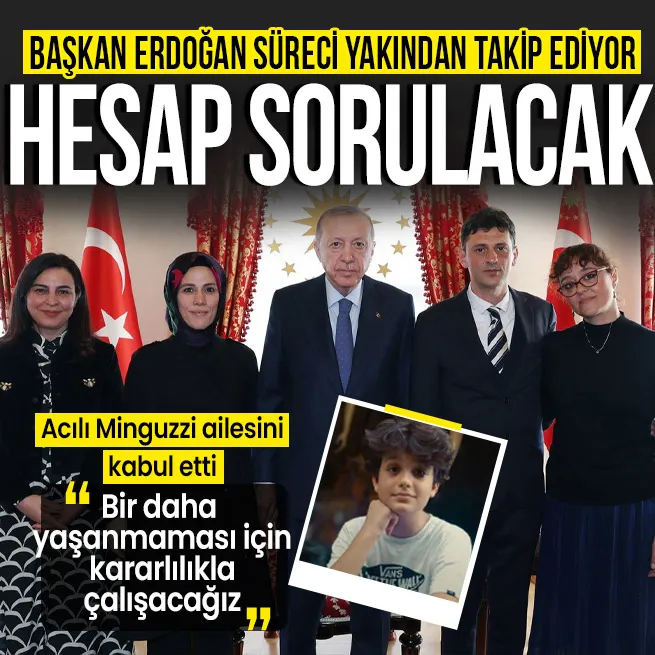 Başkan Recep Tayyip Erdoğan Mattia Ahmet Minguzzinin ailesini kabul etti! Sürecin yakından takipçisi olmaya devam edeceğiz