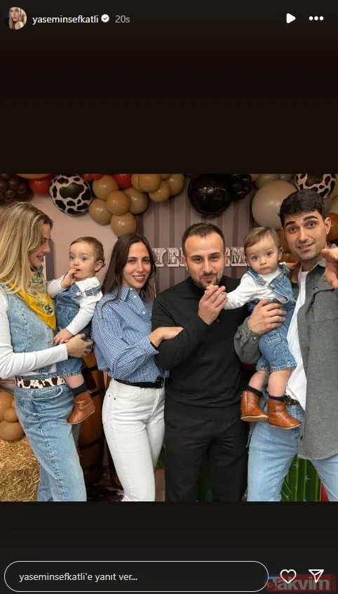 İbrahim Tatlıses’in torunları 1 yaşında! İdo Tatlıses ve Yasemin Şefkatli tüm aileyi bir araya topladı! - 5