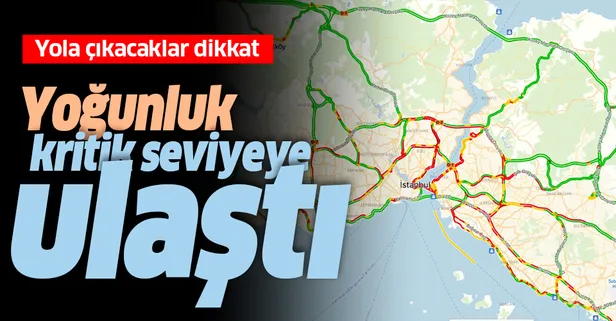 Yağış öncesi İstanbul'da trafik çilesi! Yüzde 72 oldu