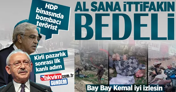 Kılıçdaroğlu'nun ittifak ortaklarına bakın! HDP binasında bombacı terörist: Eylem hazırlığındaydı, kaçamadan yakalandı