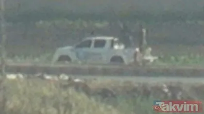 Son dakika: YPG/PKK’lı teröristlerin Kamışlı’daki konvoyu görüntülendi