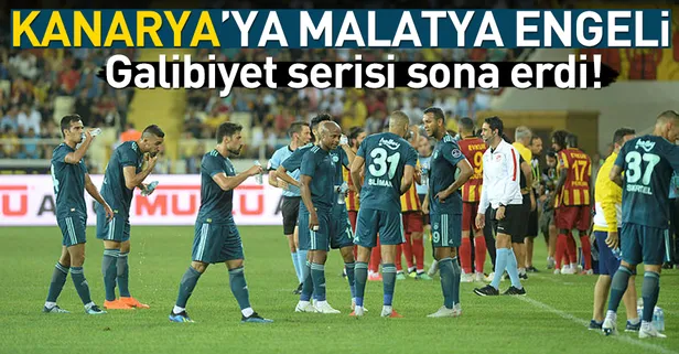 F.Bahçe Malatya'da kayıp! Müthiş seri bitti