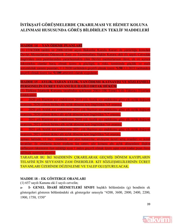Sendikalar memur ve memur emeklisi için ne talep etti? Memur toplu sözleşme zammı yüzde kaç? İşte detaylar... - 43