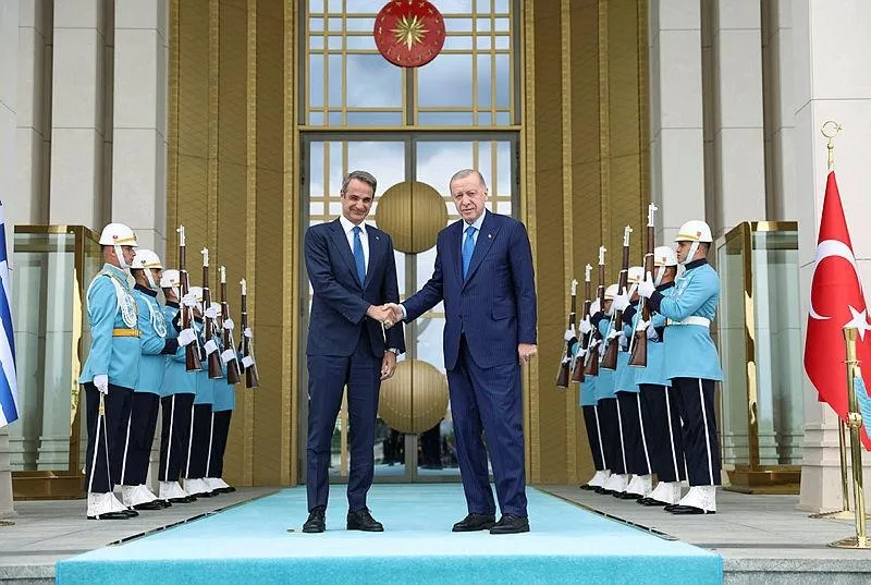 Başkan Recep Tayyip Erdoğan ve Yunanistan Başbakanı Kiryakos Miçotakis