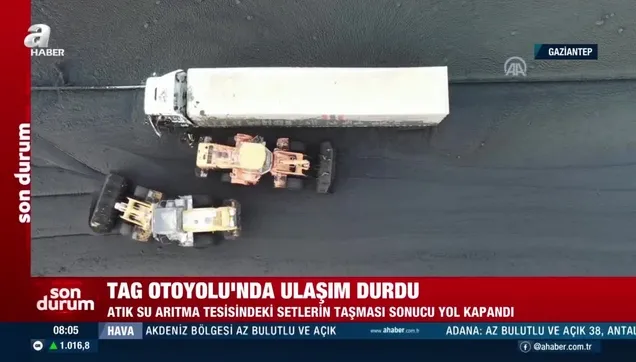 TAG Otoyolu'nda ulaşım durdu!