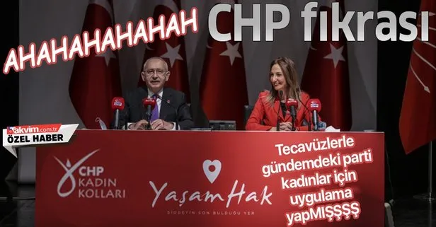 Tecavüz haberleriyle gündemde olan CHP’de Kemal Kılıçdaroğlu kadınlar için başlatılan Yaşam Hak uygulamasını tanıttı