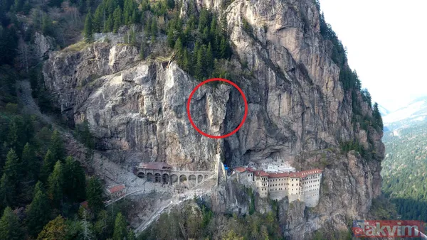 Sümela Manastırı 1 Mayıs'ta tamamen açılıyor! 360 tonluk kaya da sabitlendi - 8