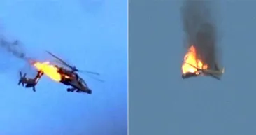 Suudi Arabistana ait helikopter füzeyle vuruldu!