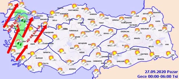 HAVA DURUMU | Meteorolojiden o illere kuvvetli rüzgar ve sağanak uyarısı | 26 Eylül İstanbul'da hava nasıl olacak?-5