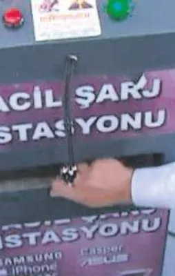 Şarj görünümlü kumar makinesi