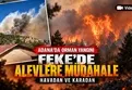 Adana Feke'de orman yangını çıktı! Ekipler havadan ve karadan müdahale ediyor
