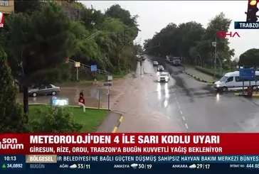 Meteoroloji'den 4 ile sarı kodlu uyarı!