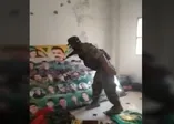 Resulayn'da Hamza tugayı askeri Öcalan posterini delik deşik etti! İşte o anlar