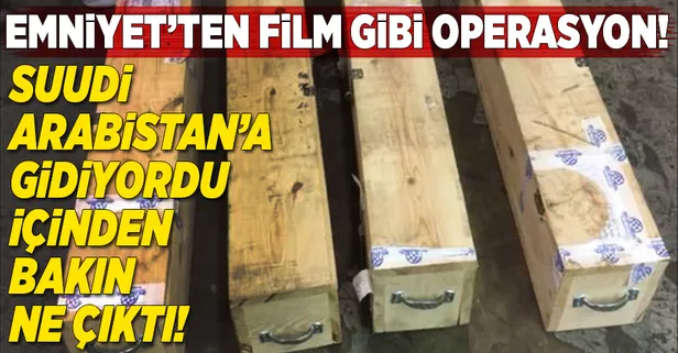 Suudi Arabistan'a giden kargodan uyuşturucu çıktı