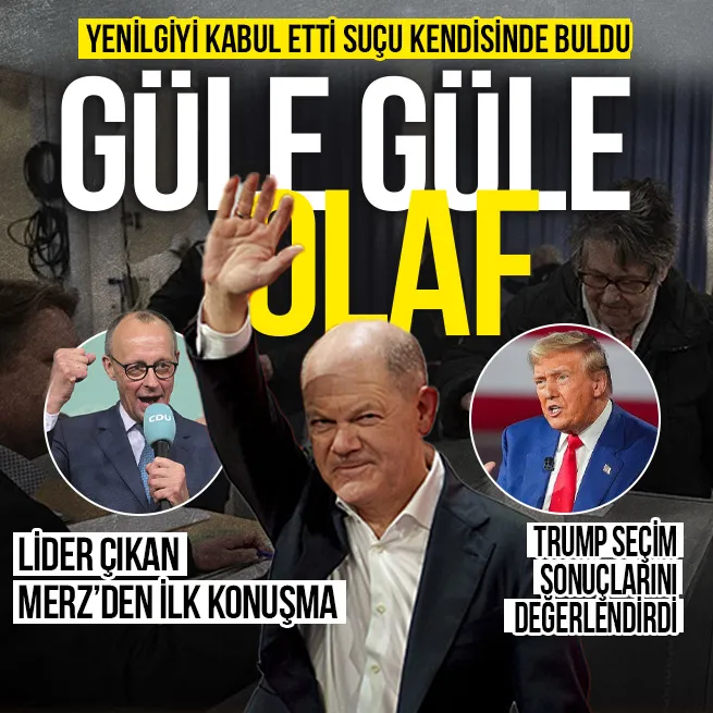 Almanyada sandıktan Merz çıktı Olaf Scholz yenilgiyi kabul etti! Suçu kendisinde buldu: Seçim sonucu kötü ve bundan ben de sorumluyum