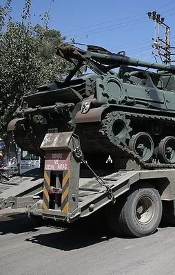 Suriye sınırına tank sevkiyatı