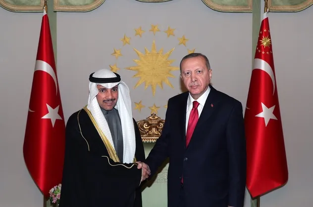 Son dakika: Başkan Erdoğan Kuveyt Ulusal Meclis Başkanı Marzuk Ali El Ganim'i kabul etti