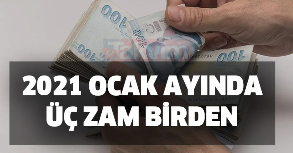 sgk ssk ve bagkur luya emekli odemeleri ile ilgili son dakika 2021 ocak ayinda uc zam birden takvim