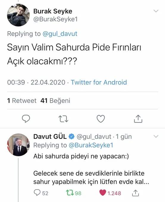 Gaziantep Valisi Davut Gül’den örnek davranış