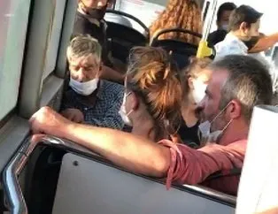 Otobüste dehşet anları! Her şey bir anda oldu...