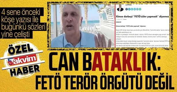 Son dakika: CHP’nin provokatör gazetecisi Can Ataklı’dan skandal sözler: 15 Temmuz darbe değil, FETÖ de terör örgütü değil!