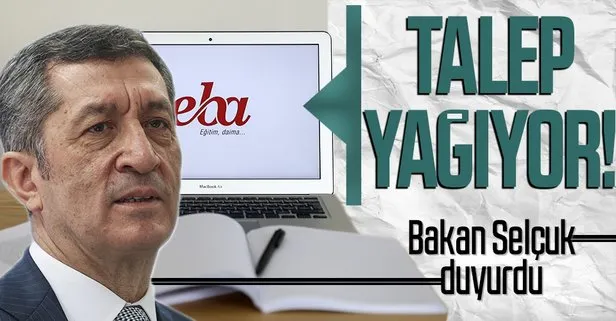SON DAKİKA: Milli Eğitim Bakanı Ziya Selçuk’tan flaş EBA açıklaması: Bir ülkeden daha talep var!