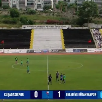 Kuşadasıspor - Belediye Kütahyaspor maçı izle! Kuşadası - Kütahya maçı canlı yayın izle!