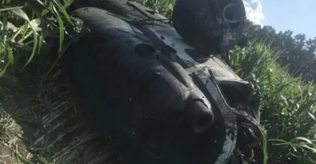Ukrayna'da Rus yapımı Mİ-2 tipi helikopter düştü