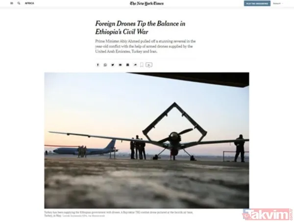 New York Times SİHA'ları yere göğe sığdıramadı: Savaşın kaderini Bayraktar TB2 belirledi - 4