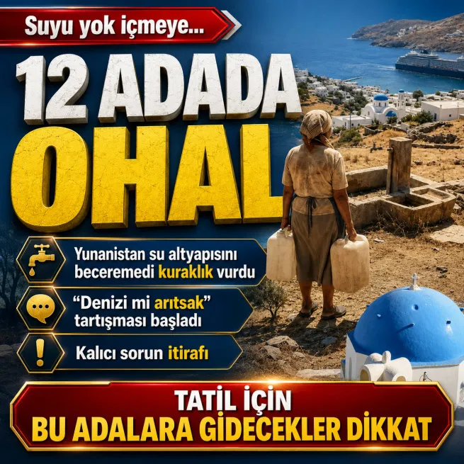 Suyu yok içmeye... Atina su altyapısını beceremedi 12 adayı kuraklık vurdu! Turizm sezonunda OHAL