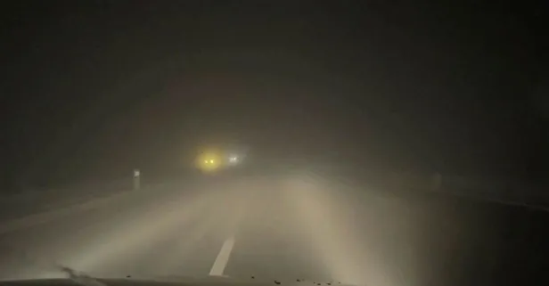 Kırıkkale'yi sis kapladı! 10 metre sonrası görülmüyor...