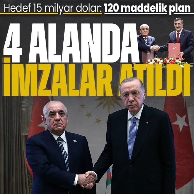 Başkan Erdoğan Külliye’de Azerbaycan Başbakanı Ali Asadov’u kabul etti | 4 alanda imzalar atıldı