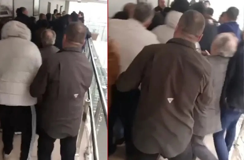 1742537478398.jpg Belediye binasında yaşanan dehşet anlarına ait görüntüler. (İHA)