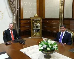 Cumhurbaşkanı Erdoğan, Davutoğlu ile görüştü