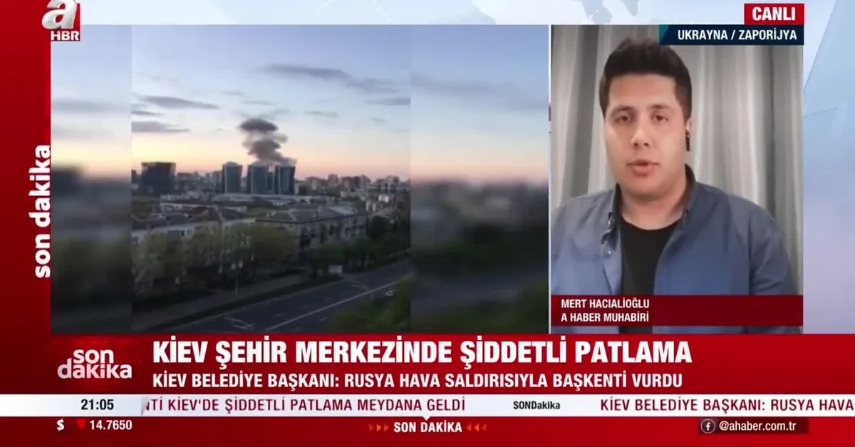 SON DAKİKA: Kiev şehir merkezinde şiddetli patlama!
