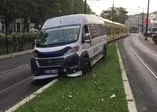 İstanbul'da tramvay yolunda kaza!