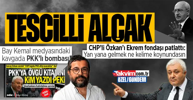 "CHP'yi PKK'yı yan yana getirmek alçaklıktır" diyen Bay Kemal'in başdanışmanı Tuncay Özkan'ı fena patlattılar! PKK ile yan yana gelmek ne kelime öyle bir güzellemiş ki...