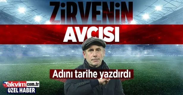 Trabzonspor Teknik Direktörü Abdullah Avcı zirveyi çok sevdi!