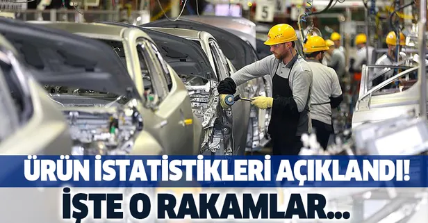Sanayi ürün istatistikleri açıklandı!