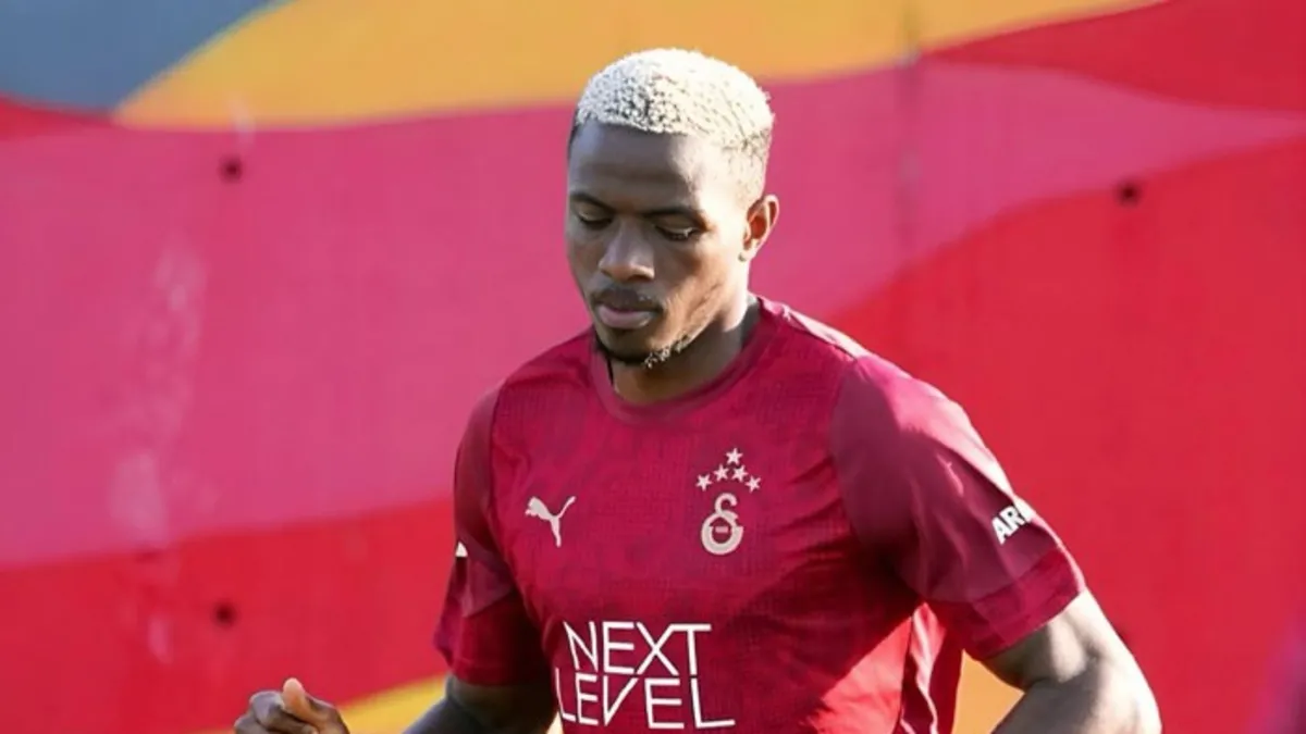 Galatasaray’da sakatlığı bulunan Victor Osimhen idmanda yok