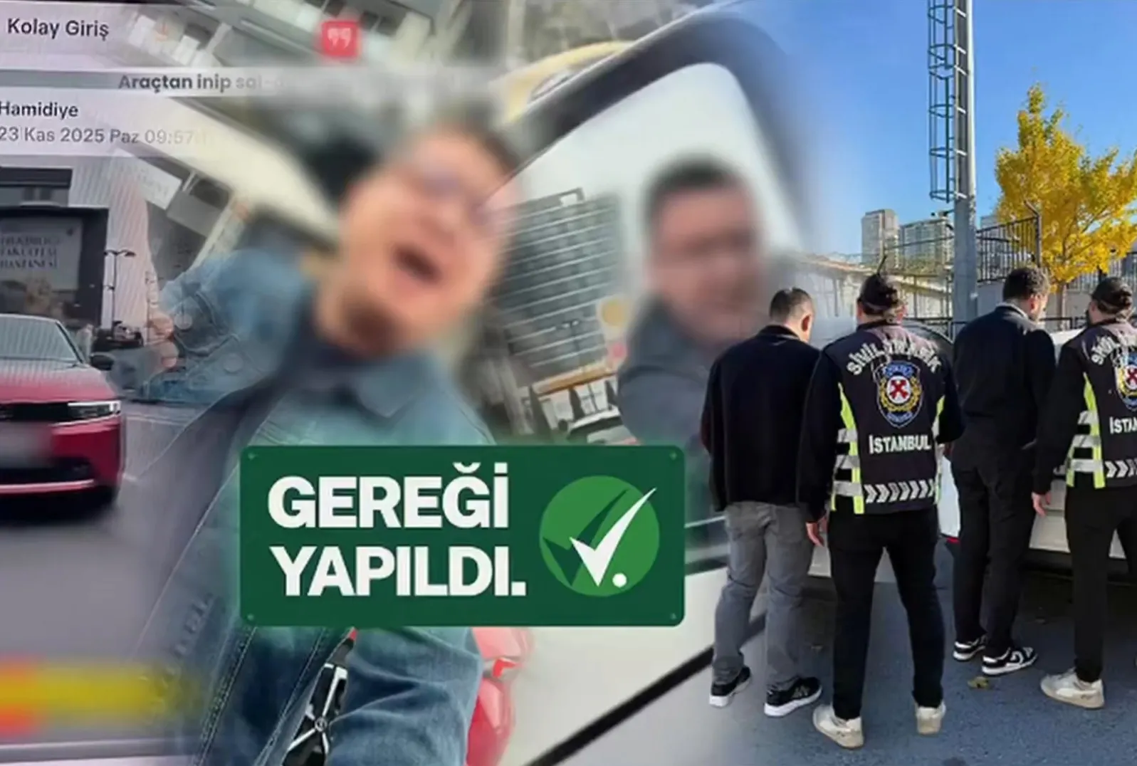 Kağıthane’de yol kesen magandaya ceza