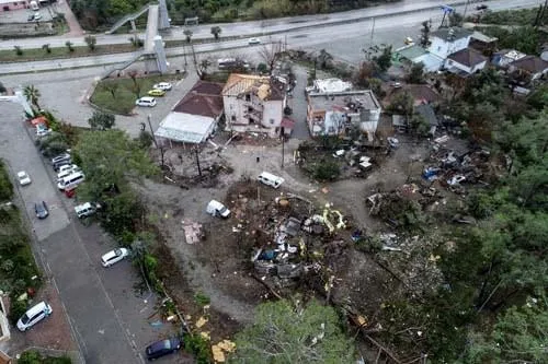 Antalya'daki hortum otoyolda yakaladı! Dehşet anları kamerada!-11