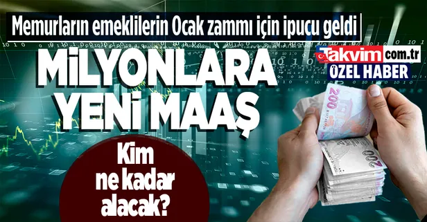 Milyonlara yeni maaş! Memurların, emeklilerin ocak zammı için ipucu geldi! Kim, ne kadar alacak?