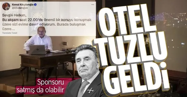 Kılıçdaroğlu’na ya otel tuzlu geldi ya da sponsoru Aydın Doğan satış yaptı! Fakir edebiyatına evinden devam edecek
