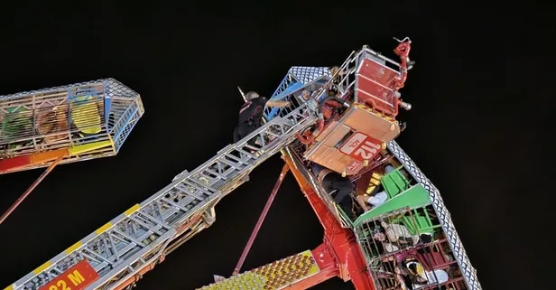 Lunaparkta korku dolu anlar: Havada asılı kaldılar! Vatandaşlar fenalık geçirdi