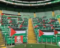 Celtic taraftarları Filistin’e destek oldu! Stadı bayraklarla donattılar