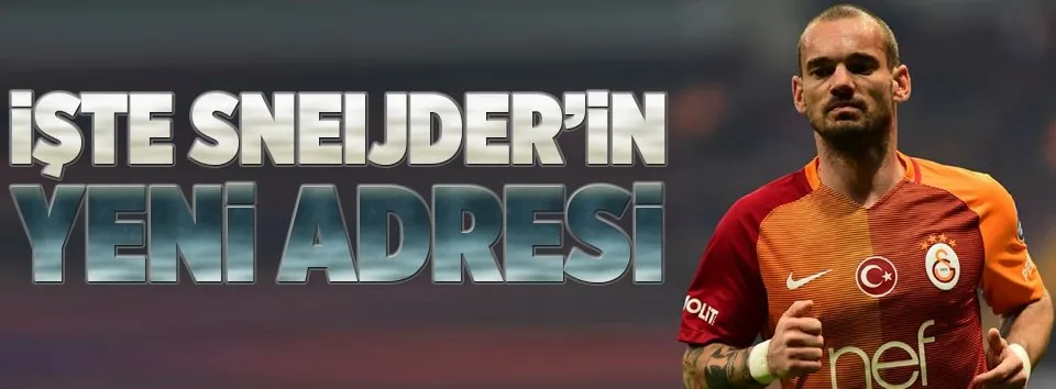 İşte Sneijder’in yeni adresi